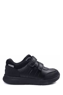 Черные легкие школьные туфли ToeZone с двумя ремнями на липучке Toezone, черный
