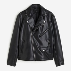 Куртка H&amp;M Regular Fit Biker, черный H&M