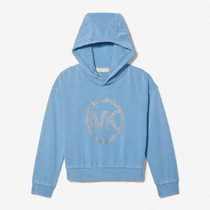Толстовка Michael Kors Kids Embellished Logo Cotton, синий