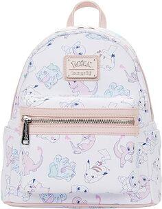 Модный рюкзак-рюкзак Pikachu Squirtle Loungefly Pastel Pink Pokemon Starters