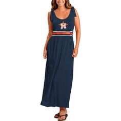 Женское платье макси G-III 4Her от Carl Banks Navy Houston Astros Game Over G-III