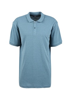 Синяя мужская футболка-поло стандартного кроя Süvari
