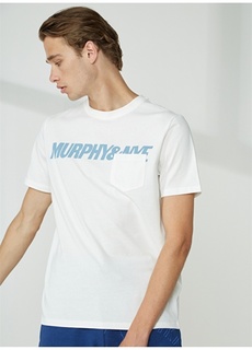 Простая белая мужская футболка с круглым вырезом Murphy&amp;Nye Murphy&Nye