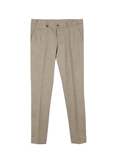 Светло-коричневые мужские брюки комфортного покроя с нормальной талией Beymen Business