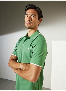 Темно-зеленая мужская футболка-поло Brooks Brothers