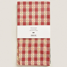 Комплект полотенец Zara Home Christmas Tartan Cotton, 2 предмета, красный/зеленый