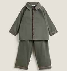 Пижама Zara Home Childrens Contrast Christmas, темно-зеленый