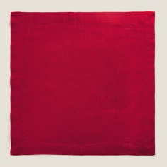 Набор салфеток Zara Home Of Hemstitched Christmas, 45 x 45 см, 2 предмета, красный