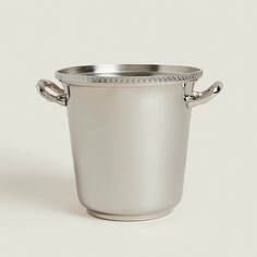 Ведерко для льда Zara Home Steel With Handles, серебряный