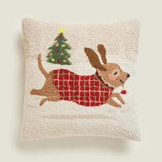 Чехол на подушку Zara Home Bouclé Christmas Dog, коричневый