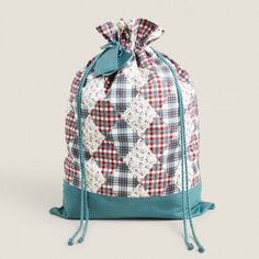 Сумка новогодняя Zara Home Children&apos;s Gift Bag Patchwork Christmas, мультиколор