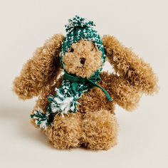 Мягкая игрушка зайчик Zara Home Small Christmas, коричневый