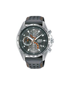 Мужские часы Sport man RM361HX9 из кожи с серым ремешком Lorus, серый