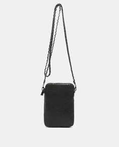 Черная сумка для телефона из металлической сетки Abbacino, черный