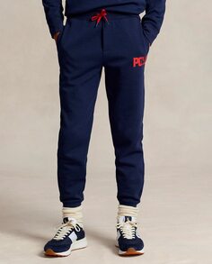 Спортивные брюки из хлопка темно-синего цвета для мальчика Polo Ralph Lauren, темно-синий