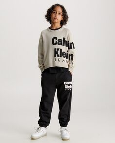 Черные спортивные штаны для мальчика Calvin Klein, черный