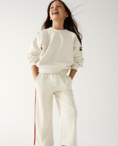 Спортивные брюки для девочек с резиновой талией Ecoalf, белый