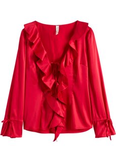 Атласная блузка Bodyflirt Boutique, пурпурный