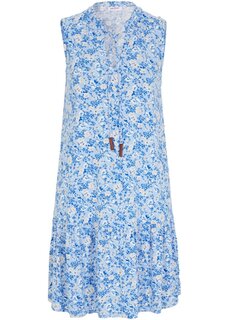 Платье-рубашка с цветочным принтом John Baner Jeanswear, голубой