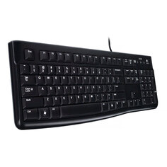 Клавиатура Logitech K120, проводная, английская раскладка, чёрный