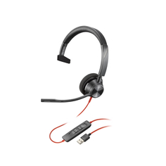 Проводная гарнитура Plantronics Poly C3310-M single-ear (Teams version), черный