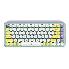 Клавиатура Logitech POP Keys BUBBLE, беспроводная, английская раскладка US, сиреневый