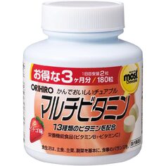 Мультивитамины Orihiro MOSTсо вкусом клубники, 180 капсул