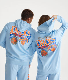 Пуловер с капюшоном New York Knicks Aeropostale, синий