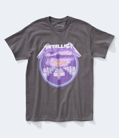 Футболка с рисунком Metallica Graveyard Aeropostale, серый