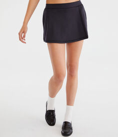 Теннисная юбка Flex с высокой талией Aeropostale, черный