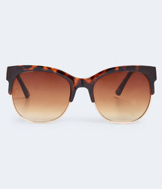 Солнцезащитные очки Clubmax черепаховой расцветки Aeropostale, коричневый