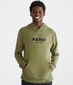 Пуловер с капюшоном Aero с 1987 года Aeropostale, зеленый