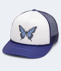 Регулируемая кепка дальнобойщика с бабочкой Aeropostale, синий