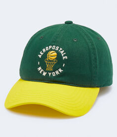 Aeropostale Баскетбольная регулируемая кепка в стиле ретро с цветными блоками Aeropostale, зеленый