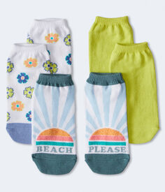 Комплект носков до щиколотки Beach Please, 3 шт. Aeropostale, белый