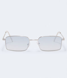 Прямоугольные металлические солнцезащитные очки Aeropostale, серебро