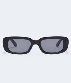 Узкие прямоугольные солнцезащитные очки Aeropostale, черный