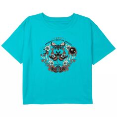 Укороченная футболка свободного кроя с рисунком для девочек 7–16 лет Embrace Positive Energy Unbranded
