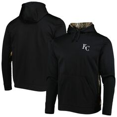 Мужской пуловер с капюшоном Dunbrooke Black/Camo Kansas City Royals Ranger