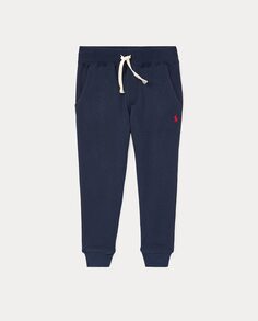 Спортивные брюки из хлопка темно-синего цвета для мальчика Polo Ralph Lauren, темно-синий