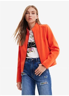 Оранжевая женская куртка Desigual