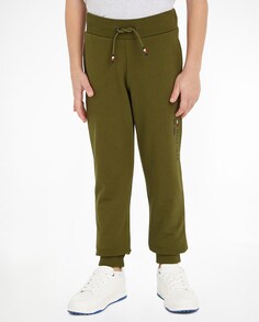 Спортивные штаны для мальчика на резинке Tommy Hilfiger, зеленый
