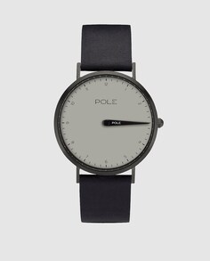 Pole Watches THE 36 N-1003GR-NE07 черные кожаные женские часы Pole Watches, черный