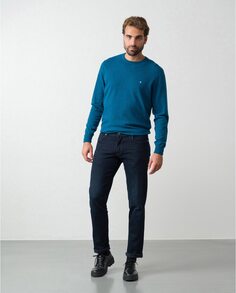 Мужские джинсы узкого кроя сине-черного цвета Etiem, черный