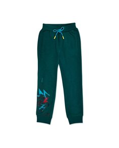 Спортивные штаны для мальчика с рисунком и кулиской Tuc tuc, темно-зеленый