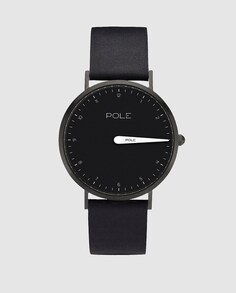 Pole Watches THE 36 N-1003NE-BL07 черные кожаные женские часы Pole Watches, черный