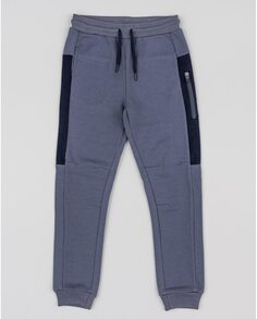 Спортивные брюки для мальчика с карманом на молнии и кулиской Losan, синий
