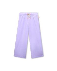 Спортивные брюки для девочки с кулиской и аппликацией на спине Billieblush, сиреневый