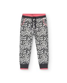 Спортивные брюки для девочки с разноцветным животным принтом Boboli, мультиколор