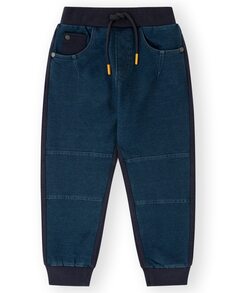 Длинные спортивные брюки для мальчиков из мягкой джинсовой ткани Canada House, индиго